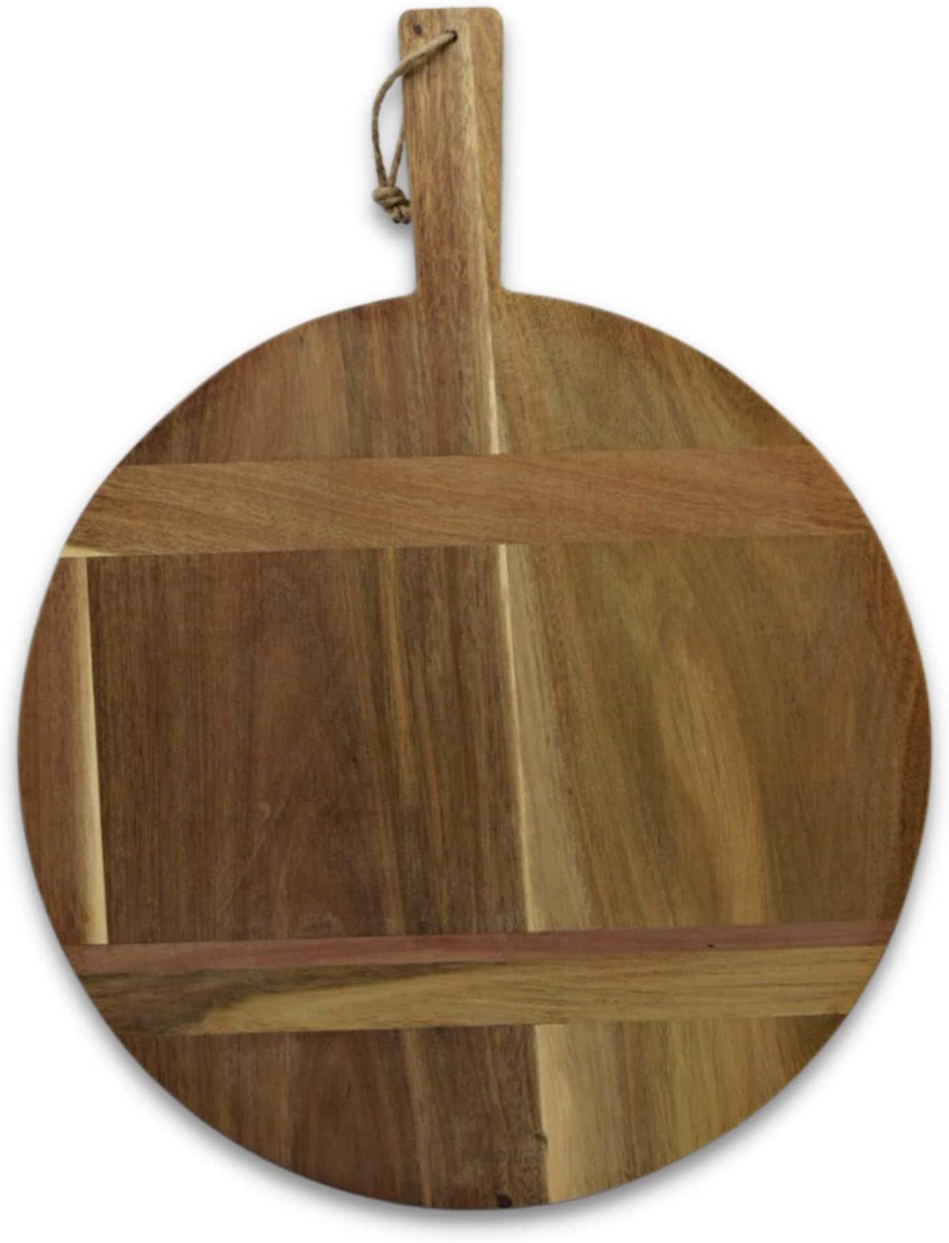 Round Natural Acacia Wood Bread Board