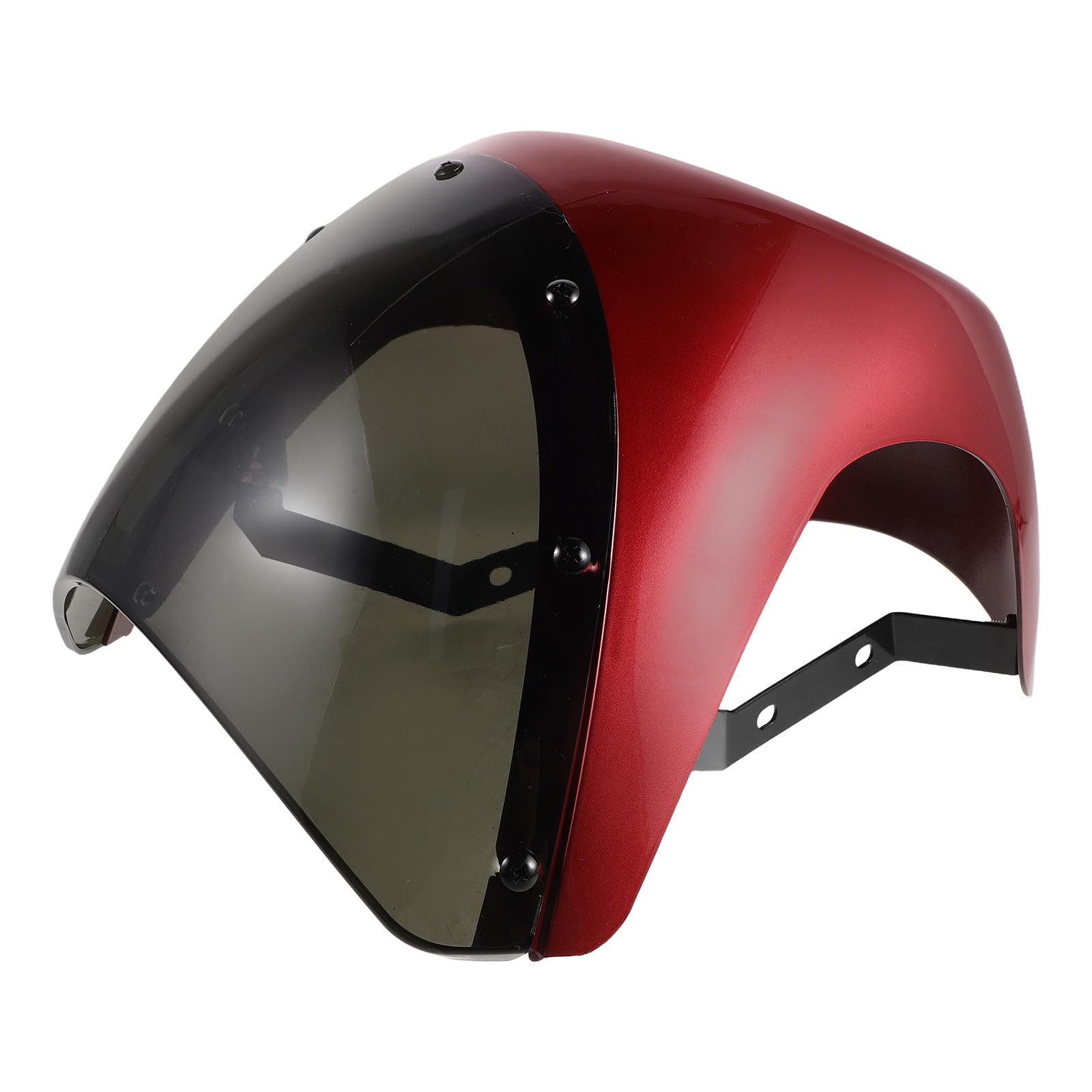 TEHAUX Deflettore Aria per Motocicletta, Parabrezza Anteriore 7 Pollici, Abs e Ferro, Alta Trasparenza, Blocca i Raggi Uv, Foro 173mm, per Veicoli a Due Ruote, Guida All'aperto e Viaggi