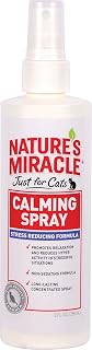 Nature's Miracle Just for Cats Calming Spray - Reduces Stress & Anxiety, Non-Sedating, Long-Lasting 8 oz Formula