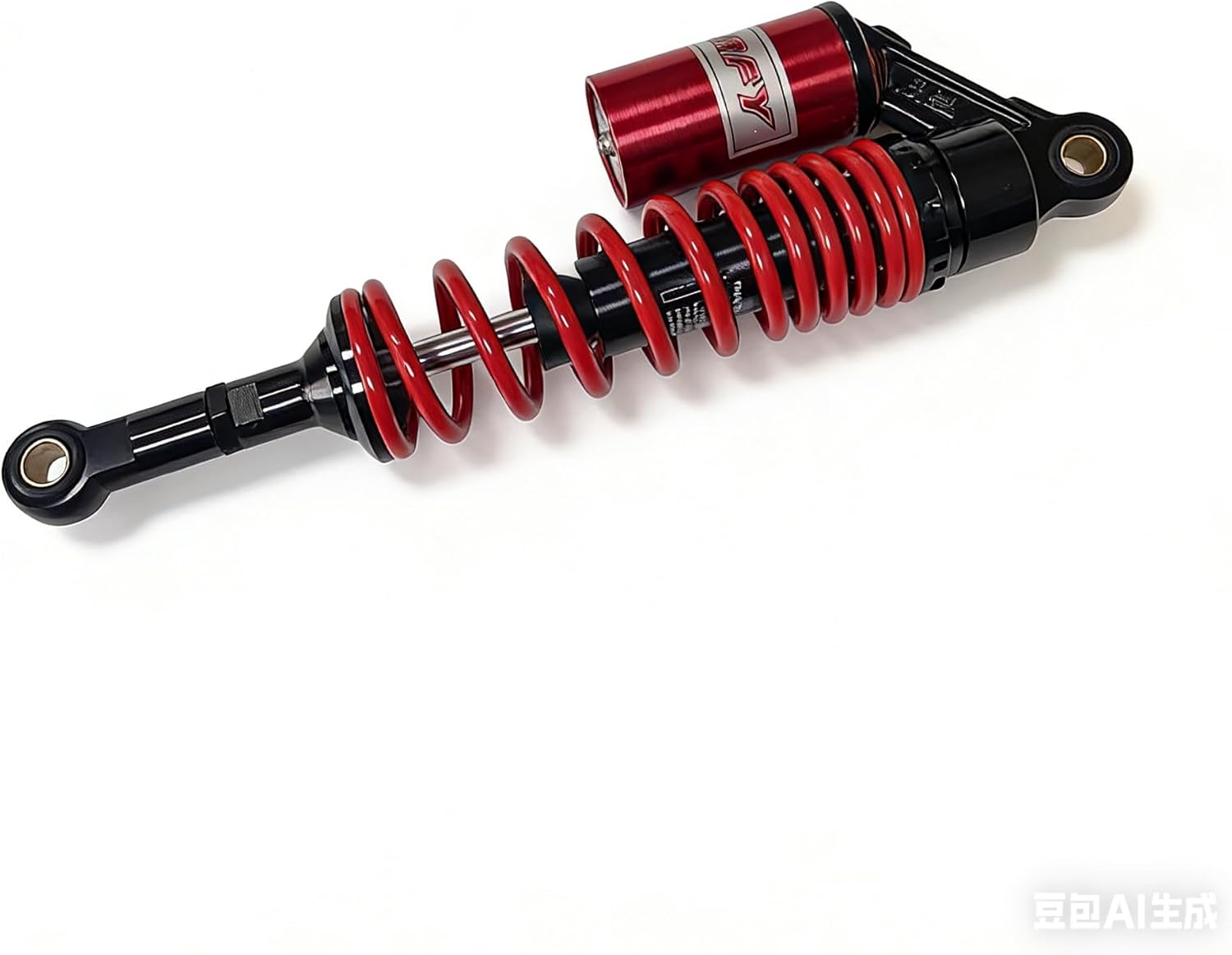 360mm 14.17 inch 7mm Spring Universal Motorcycle Air Shock Absorber Rear Suspension ATV Quad Scooter Dirt Bike For CBR600 CBR400 CB500 YZF XC EXC XCF Red Black
