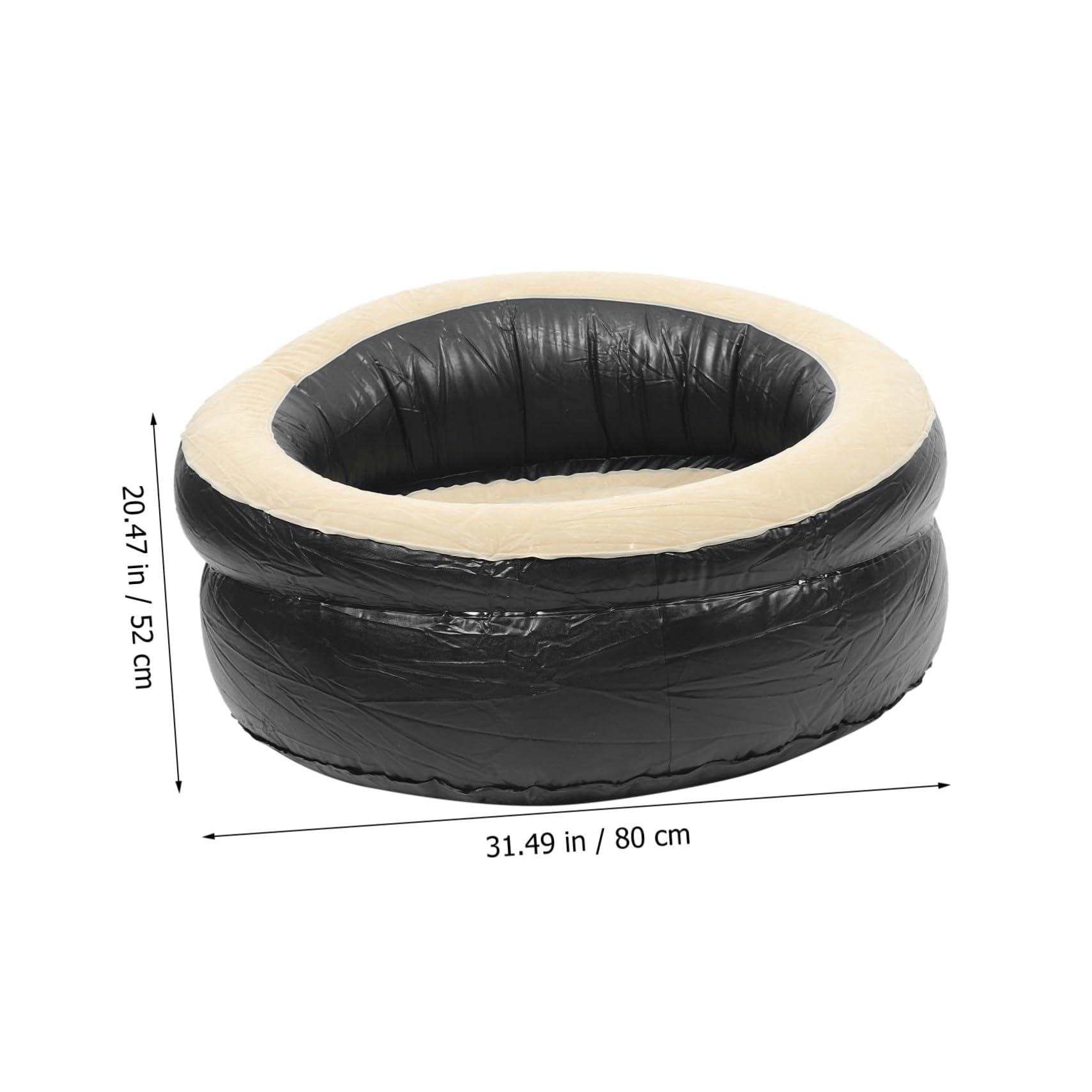 Divano Gonfiabile Pieghevole e Sgabello Portatile per Uso Domestico e Outdoor, Seduta Morbida in PVC Resistente, Leggero e Facile da Trasportare per Campeggio e Giardino