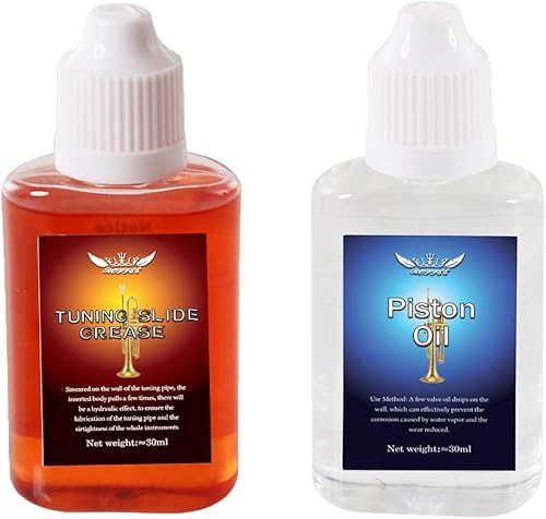 Aceite de válvula sintética, grasa deslizante de afinación para trompeta, trombón, trombón, trombón, trompa francesa, tuba, eufonio y otros