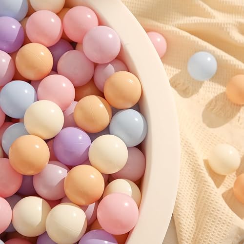 Miniatura 9 de TRENDPLAY Pelotas 100 bolas más grandes para niños pequeños, sin BPA, sin ftalatos, no tóxicas, a prueba de aplastamiento, bolas de plástico suave