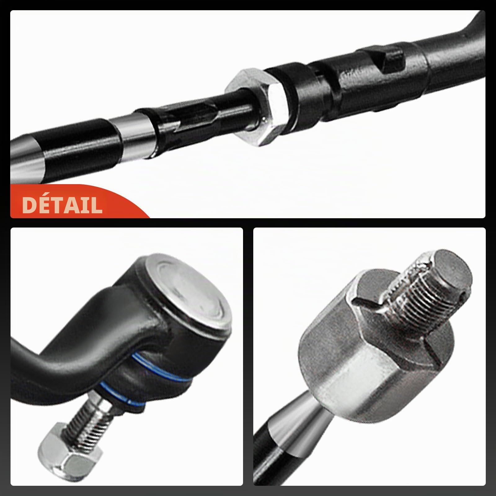 Frankberg 2x embouts de biellette de direction sur l'essieu avant | essieu avant; Compatible avec: Série 3 E46, Série 3 Cabriolet E46, Coupé Série 3 E46, Série 3 Compact E46, Z4 Coupé E86