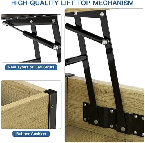 Miniatura 5 de SHMZCM - Mesa de centro elevadora mesa de sala de estar muebles de sala de estar