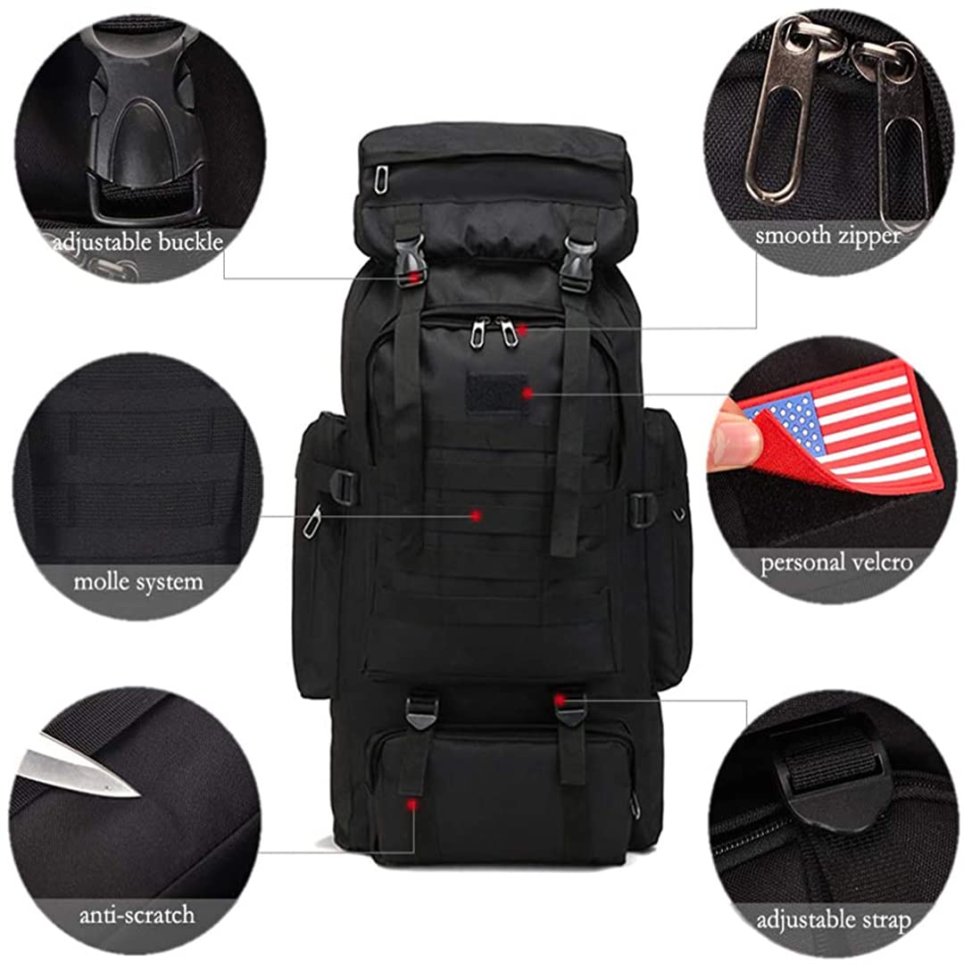 70 l outdoorowe plecaki wojskowe Oxford wodoodporny plecak taktyczny turystyka trekking torby myśliwskie