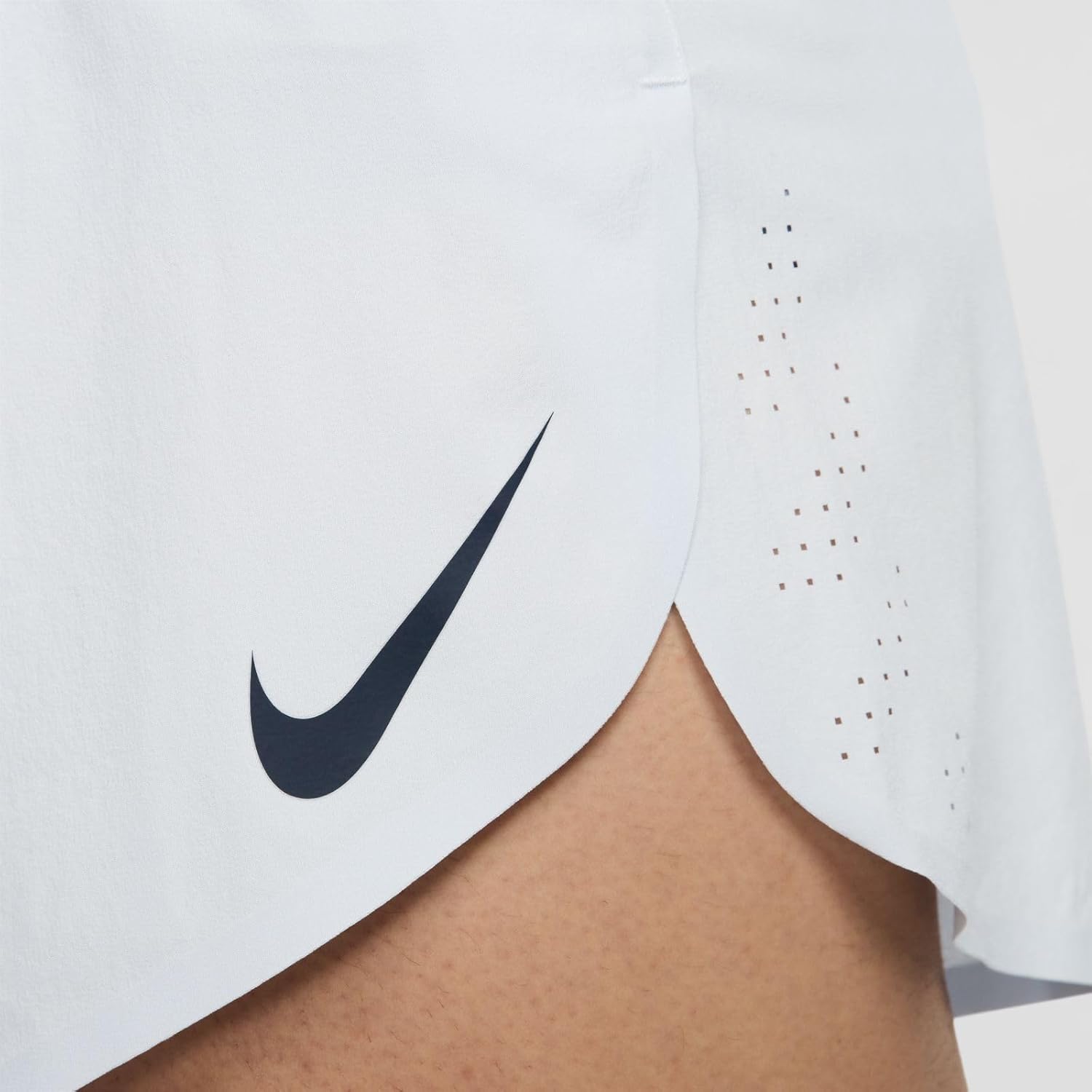 Nike AeroSwift Men's Dri-FIT ADV 2" Brief-Lined Running Shorts (Football Grey/Dark Obsidian, FN3349-085) Size X-Large