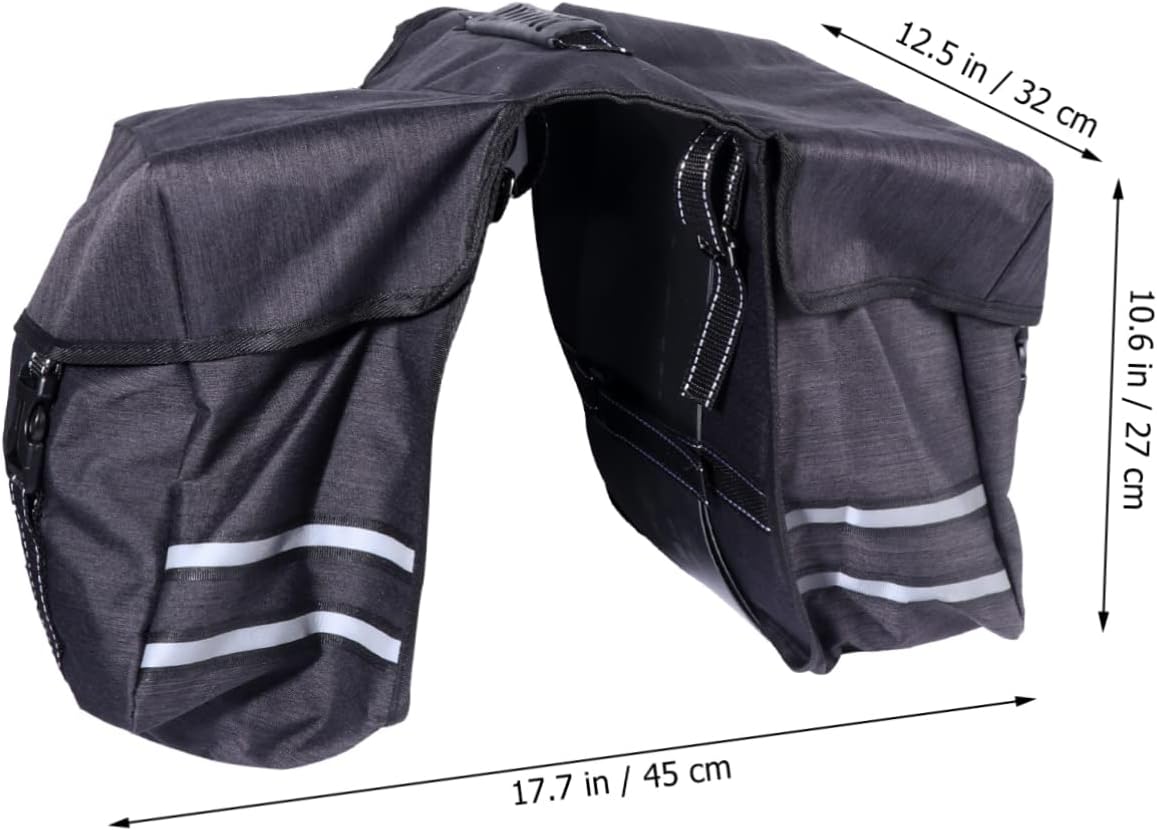 Bicycle Bag Pannier Bike Rear Seat Bag Easy Install Remove for Mountain Bikes and