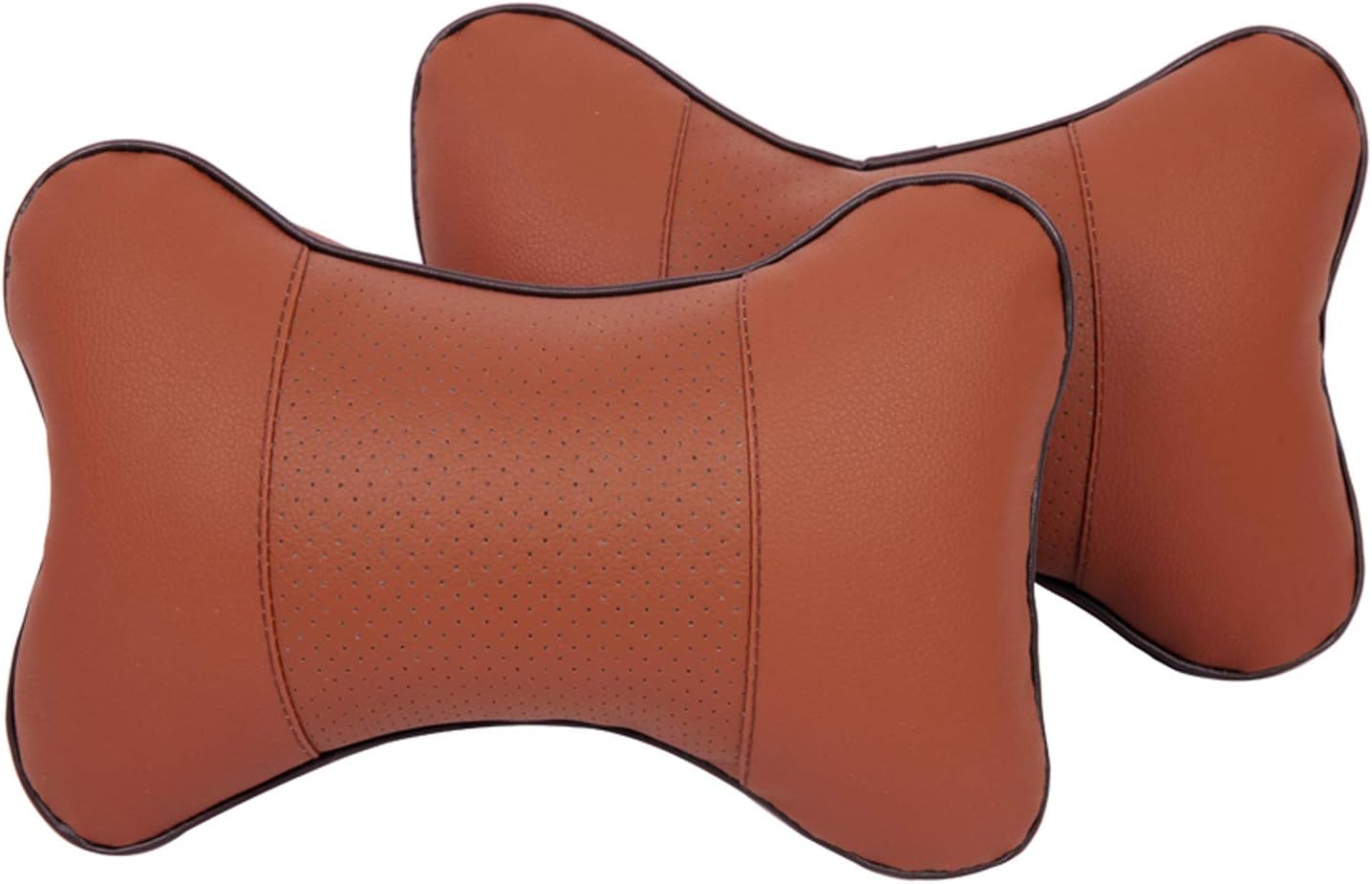 Leeko 2PCS Car Neck Pillow, Comfortable Soft Breathable Leather Car Head Neck...