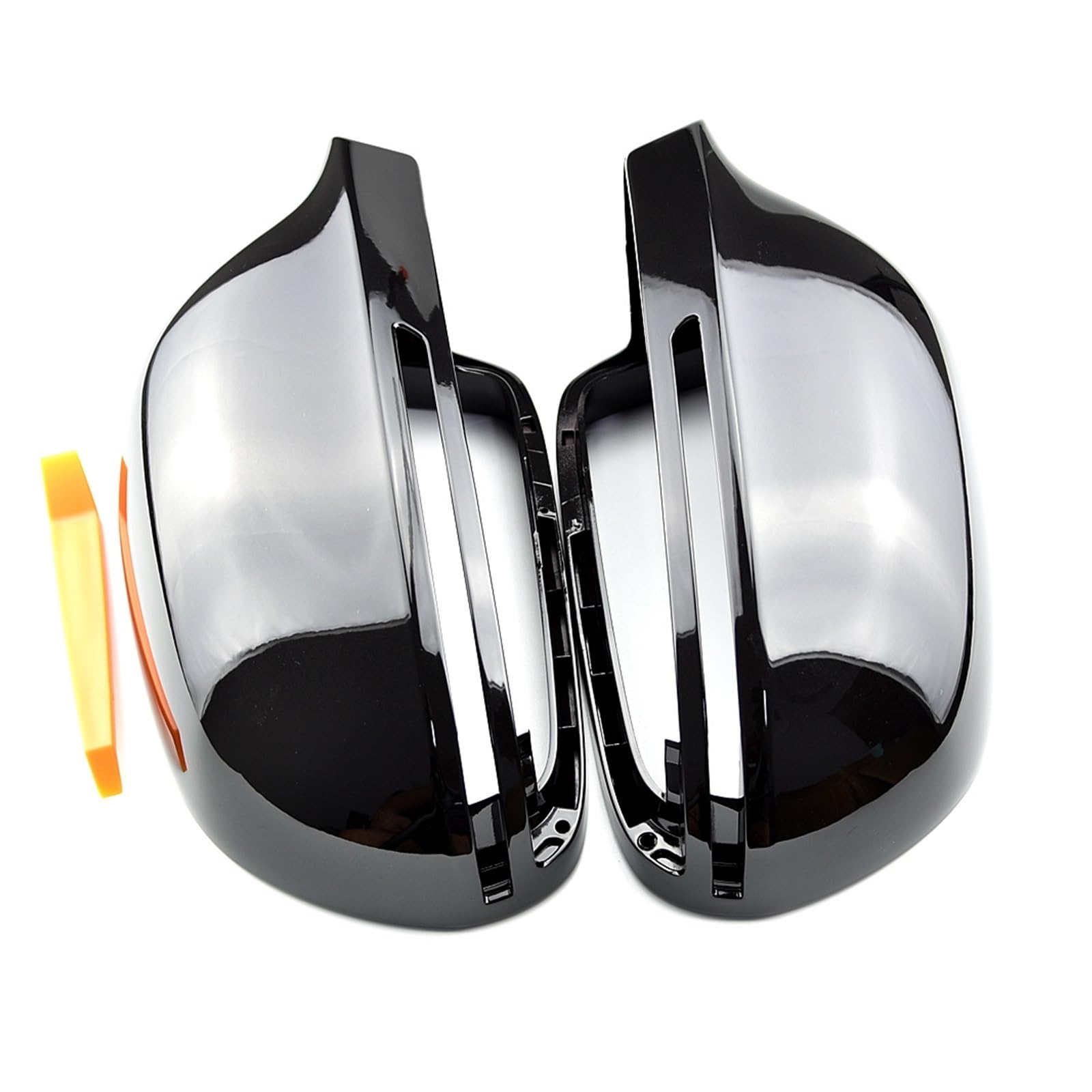 Specchietto retrovisore dell'automobile Adatto A3 A4 B8 A5 A6 A8 S8 Q3 8T0 857 527 Coperchio dello specchietto retrovisore laterale senza assistenza(Bright black)