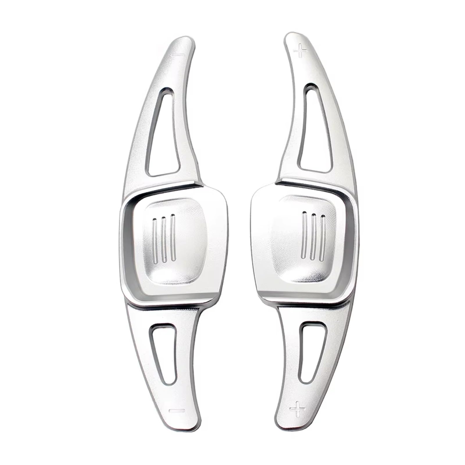 Ymnhbik Silver Gear Shift Paddles Compatible With Vw For Cc For Touareg 2019 2020 For Phideon 2016-2020 For Sharan 2018-2020 Car Steering Wheel Extension Shifter Shift Paddle(Silver)