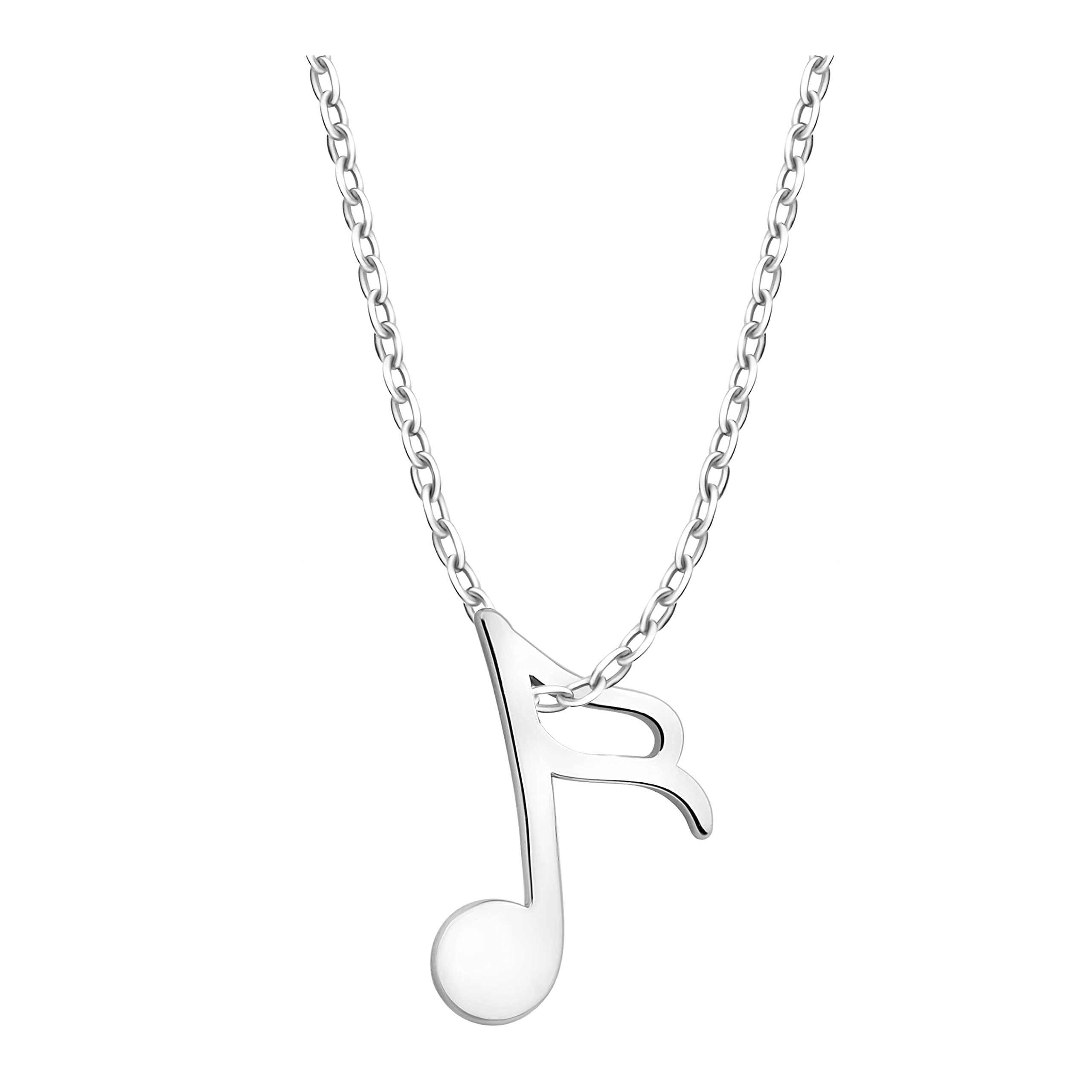 Sofia Milani - Collana Donna Argento 925 Con Ciondolo Quarto Di Nota | Regolabile, Rodiata, Ipoallergenica, In Scatola Regalo