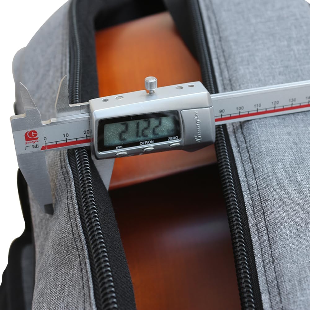 Custodia per violoncello 4/4 per violoncelli elettrici classici, resistente, impermeabile, con cinghie, imbottitura in schiuma ad alta densità, fodera in velluto, tasche in colofonia per