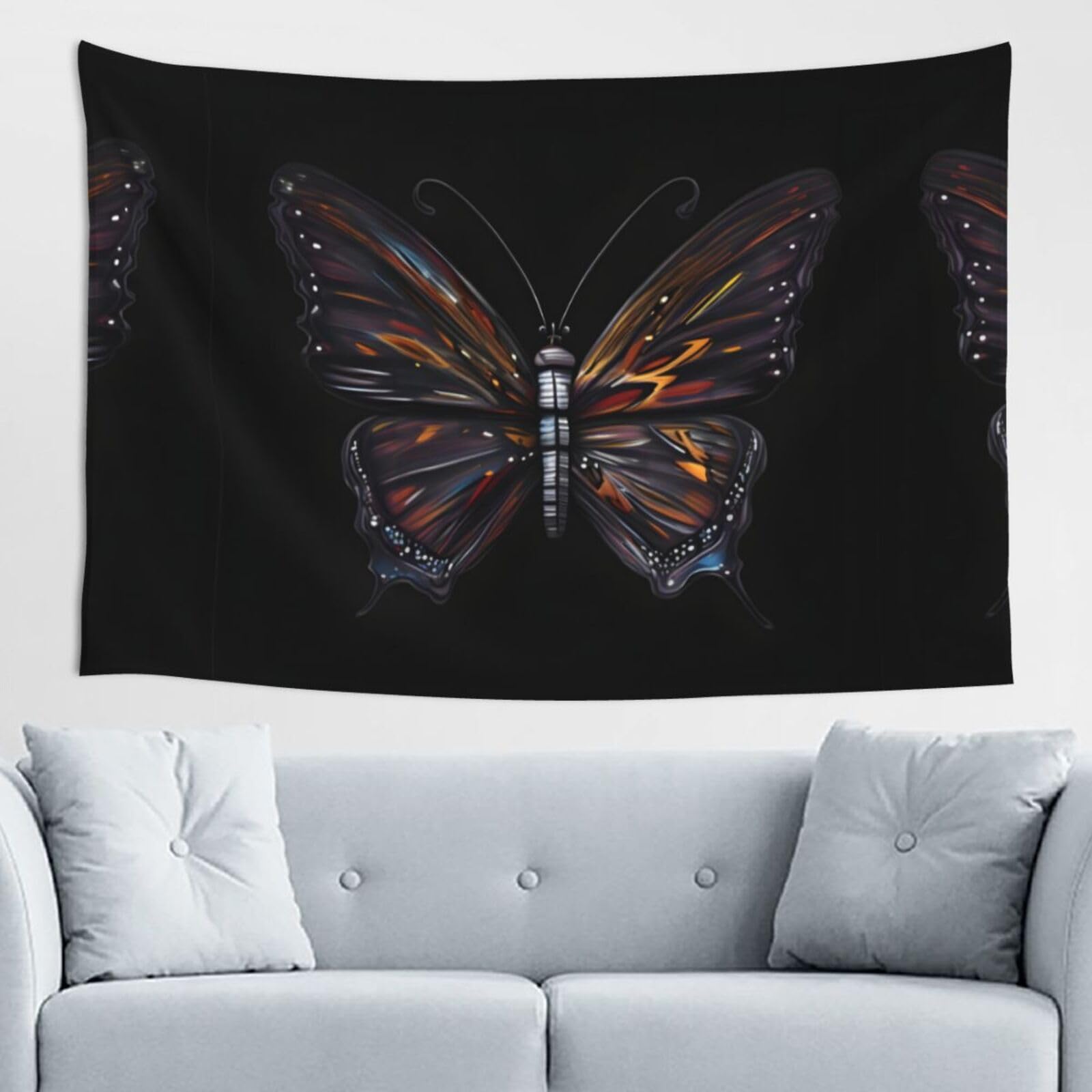 ZZYYDS Mystery Butterfly Wall Decor Tapestry 60x40in, Wall Hanging, Home Decor, Dorm Decor, Porch Tapestry, etc.
