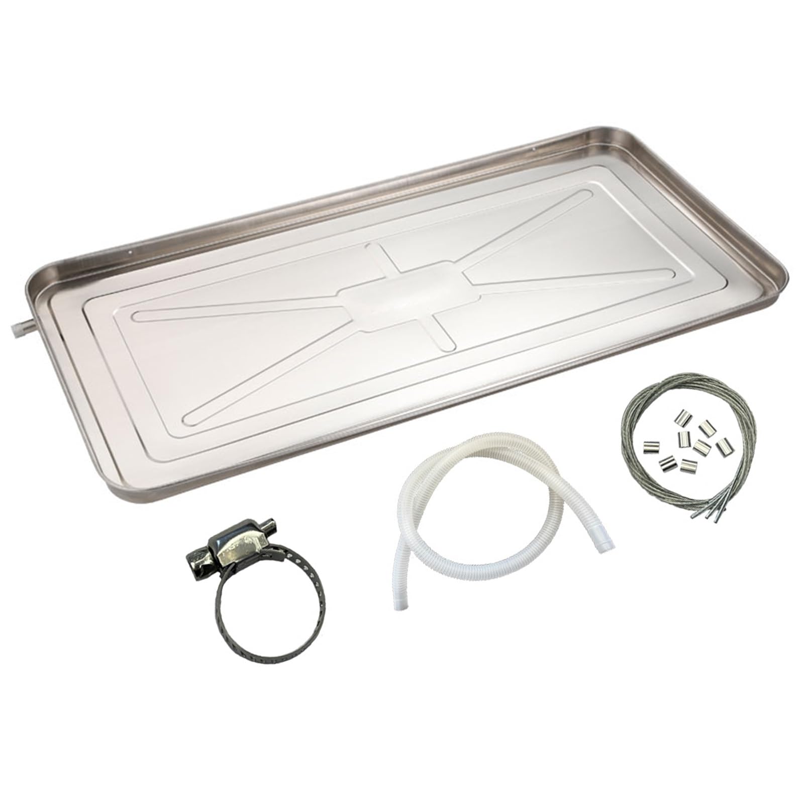 Bac de vidange en acier inoxydable pour climatiseurs, accessoire durable de 100 cm