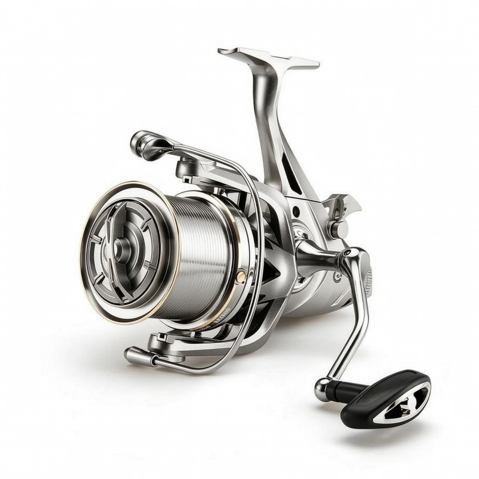 Harilla Mulinello da Pesca Rotante a Bobina con Bobina Larga 76.5 Mm Bordo Interno 67 Mm Altezza 38 Mm Doppia Frizione 25 Kg Adatto per Lanci Lunghi Notturno