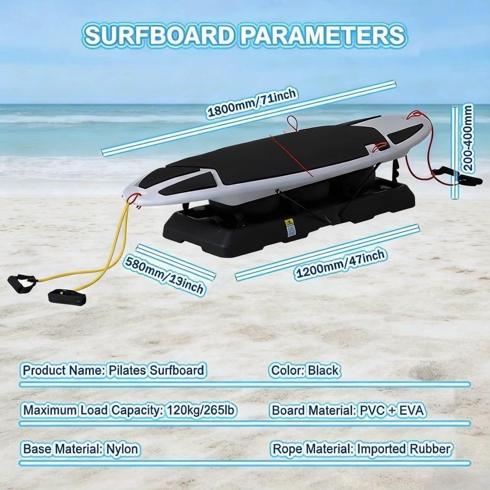 Balance Board Trainer, simulatore di surf indoor, macchina per allenamento surf per palestra domestica e miglioramento della forza del core