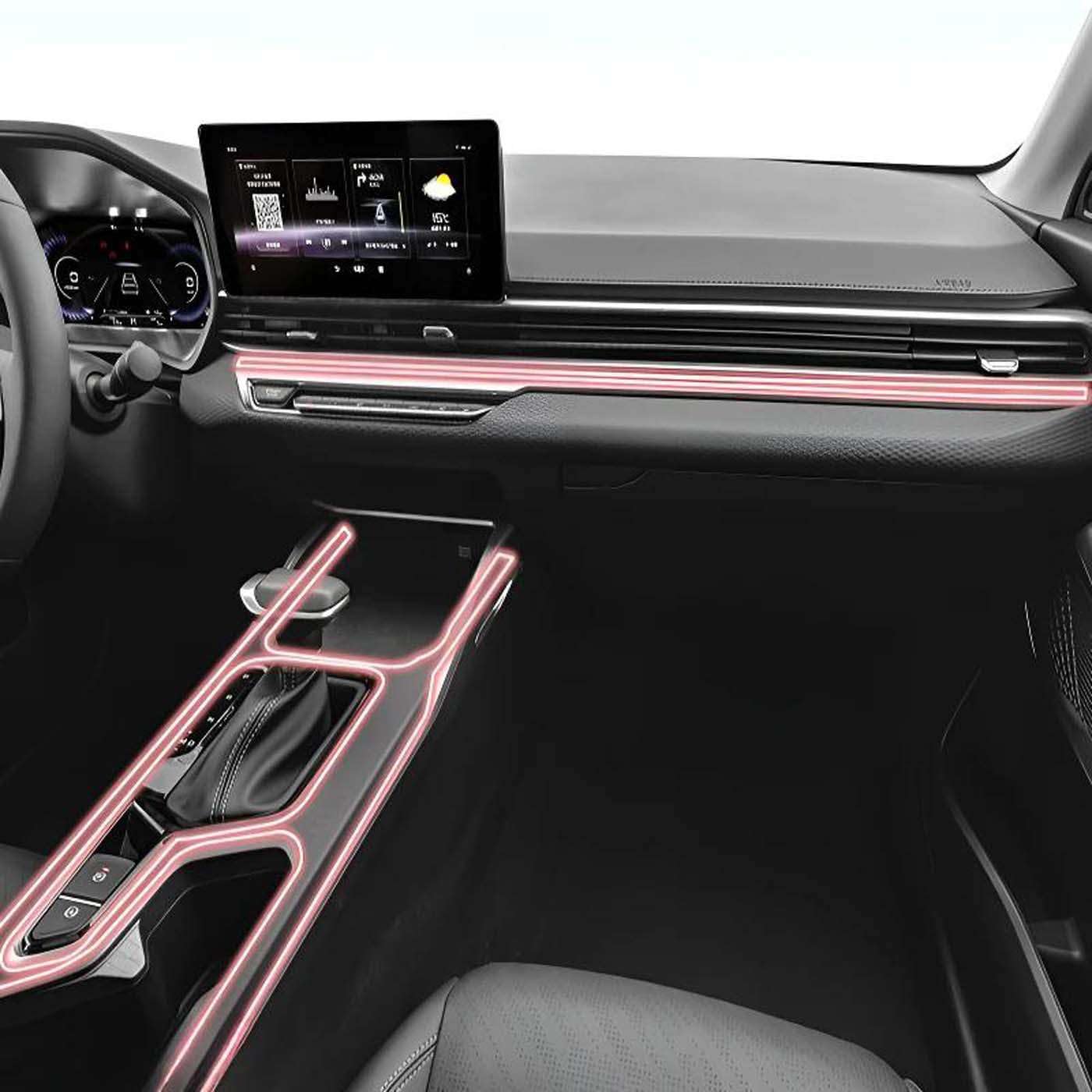Dashboard Multimedia Navigation Transparent Protection, for Geely Emgrand 2022-2026 Film Anti-Scratch