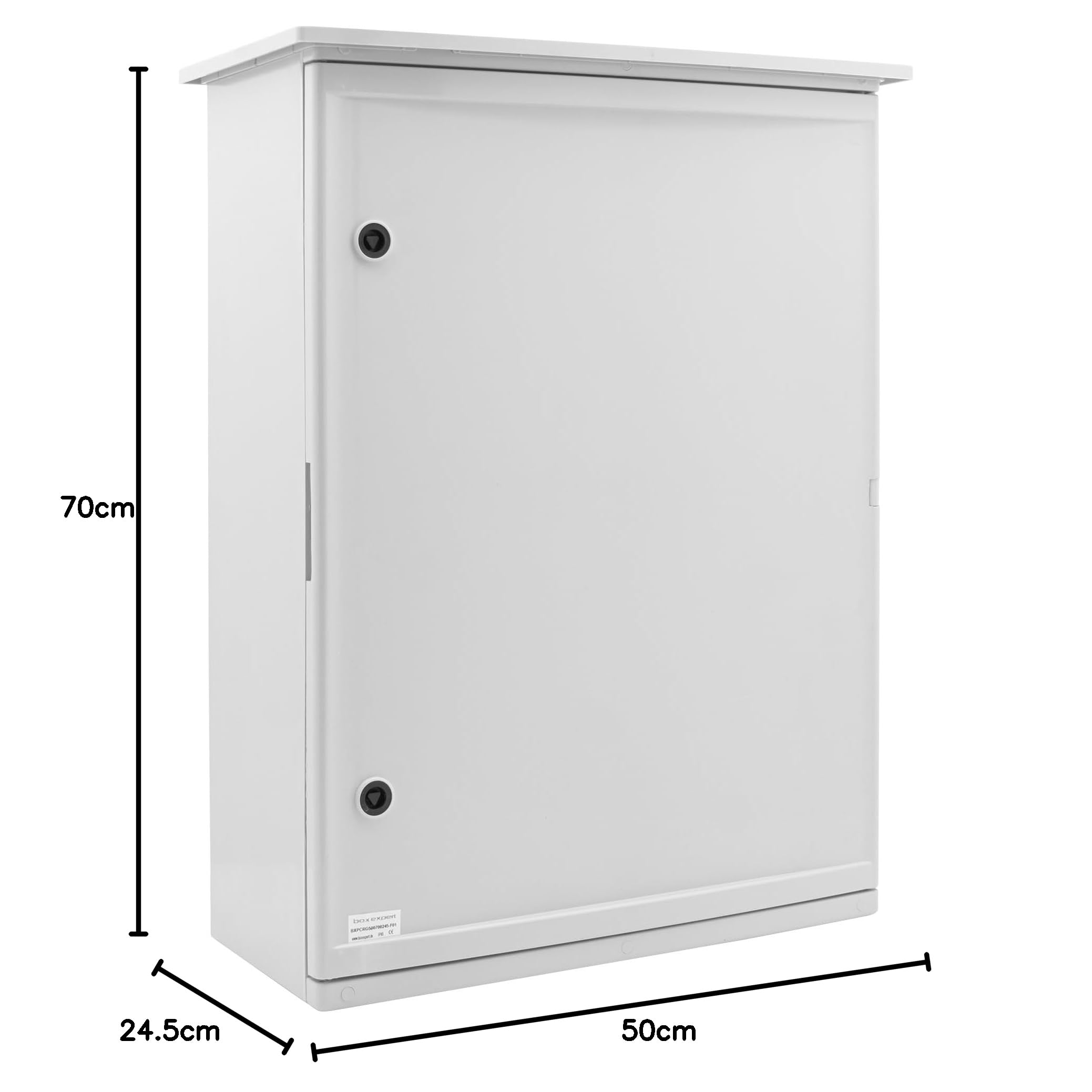 Boîtier de distribution extérieur BOXEXPERT IP65 ABS 700x500x245 mm Armoire de commande étanche Fleet Roof