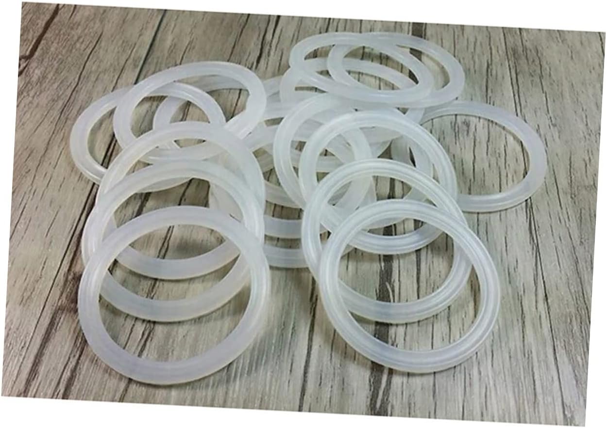 ABOOFAN 12pcs Silicone Seal for Insulated Cup Lids Replacement Sealing Gaskets Easy to Clean for Health Fits Outer Diameter Inner Diameter White