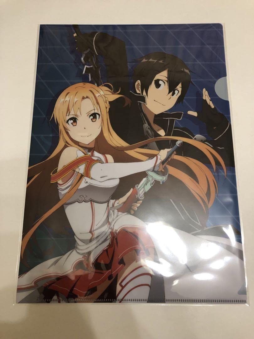 ソードアート・オンライン　SAO　アスナ　クリアファイル　セット Amazon.co.jp: ソードアートオンライン SAO アスナ キリト A4 クリア