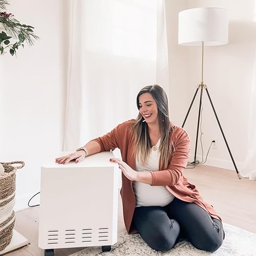 Miniatura 5 de EnviroKlenz Purificador de aire para el hogar de 1000 pies cuadrados estándar, con filtro HEPA (blanco) | Cobertura máxima, ruido mínimo |