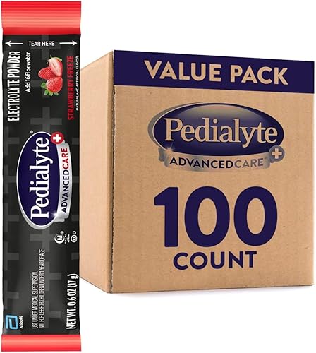 Miniatura 12 de Pedialyte AdvancedCare Plus - Polvo de electrolitos, con un 33% más de electrolitos y prebióticos PreActiv, Berry Frost, paquetes de polvo de bebida