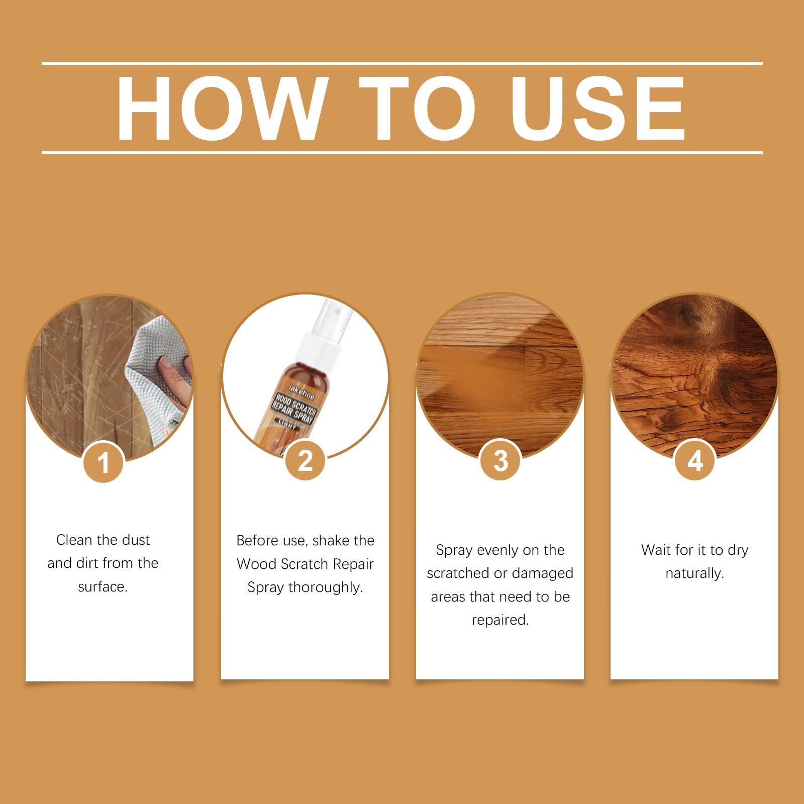 Quick Shine - Limpiador y abrillantador para suelos de madera, rejuvenecedor de todos los suelos, agente de protección de suelos, spray de pulido para muebles, renovación de suelos (6 unidades)