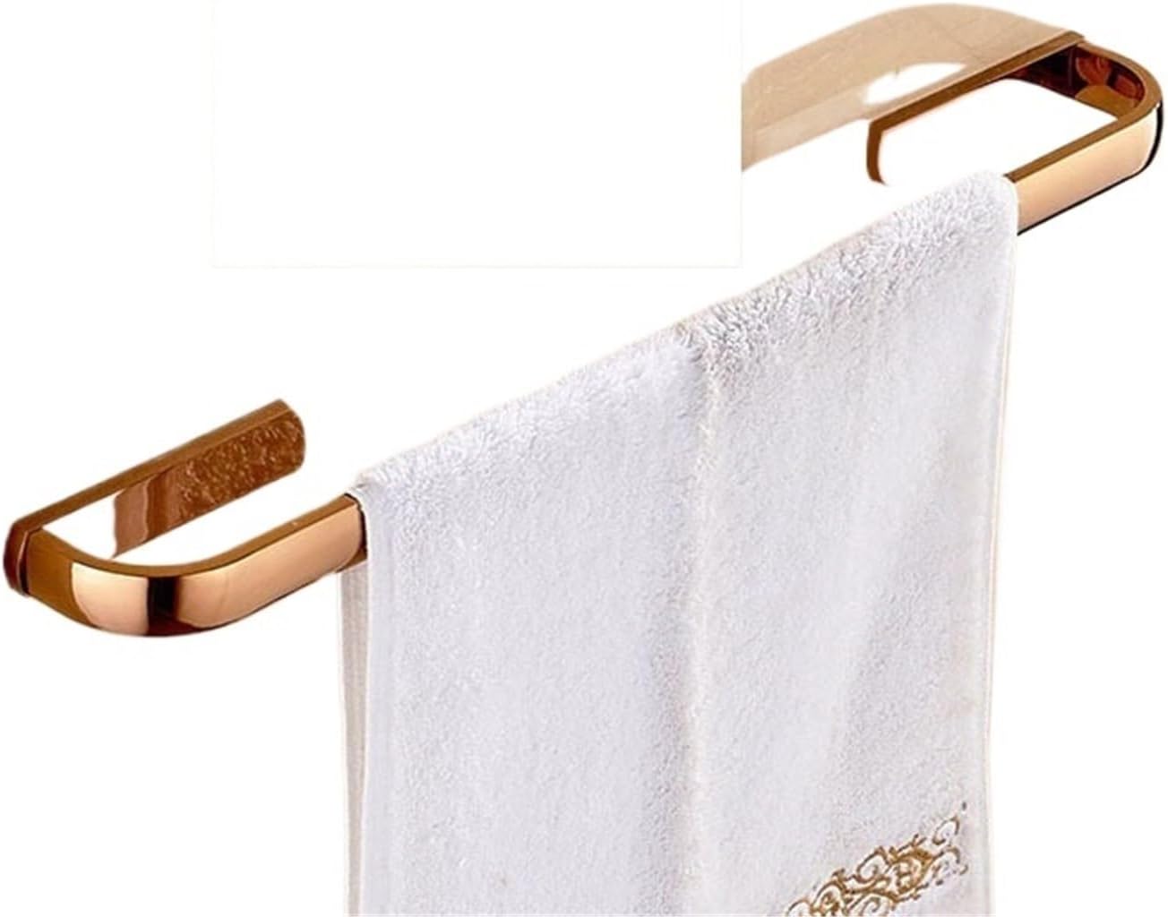Bathroom Hardware Set Rose Gold Brass Robe Hook Towel Rail Rack Bar Tissue Paper Holder Accessories Wall Mount Lzh105(Robe Hook)