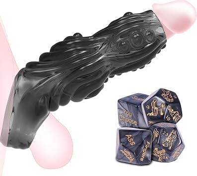 Penisen Extendors Sleeve Adult Tool Dick Extension Toys for Men Penisen Largement Sleeve BBS241 Black