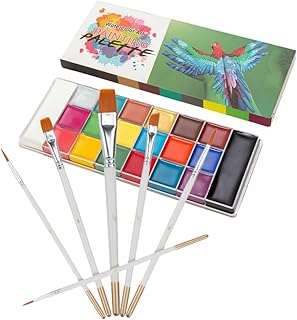 SEWACC 1 Conjunto De Tinta A Óleo De Futebol Pintura Facial Kit De Maquiagem A Óleo Kits De Pintura Para Adultos Kit Facial Pintura Facial De Torcedor Pintura Facial Pigmento