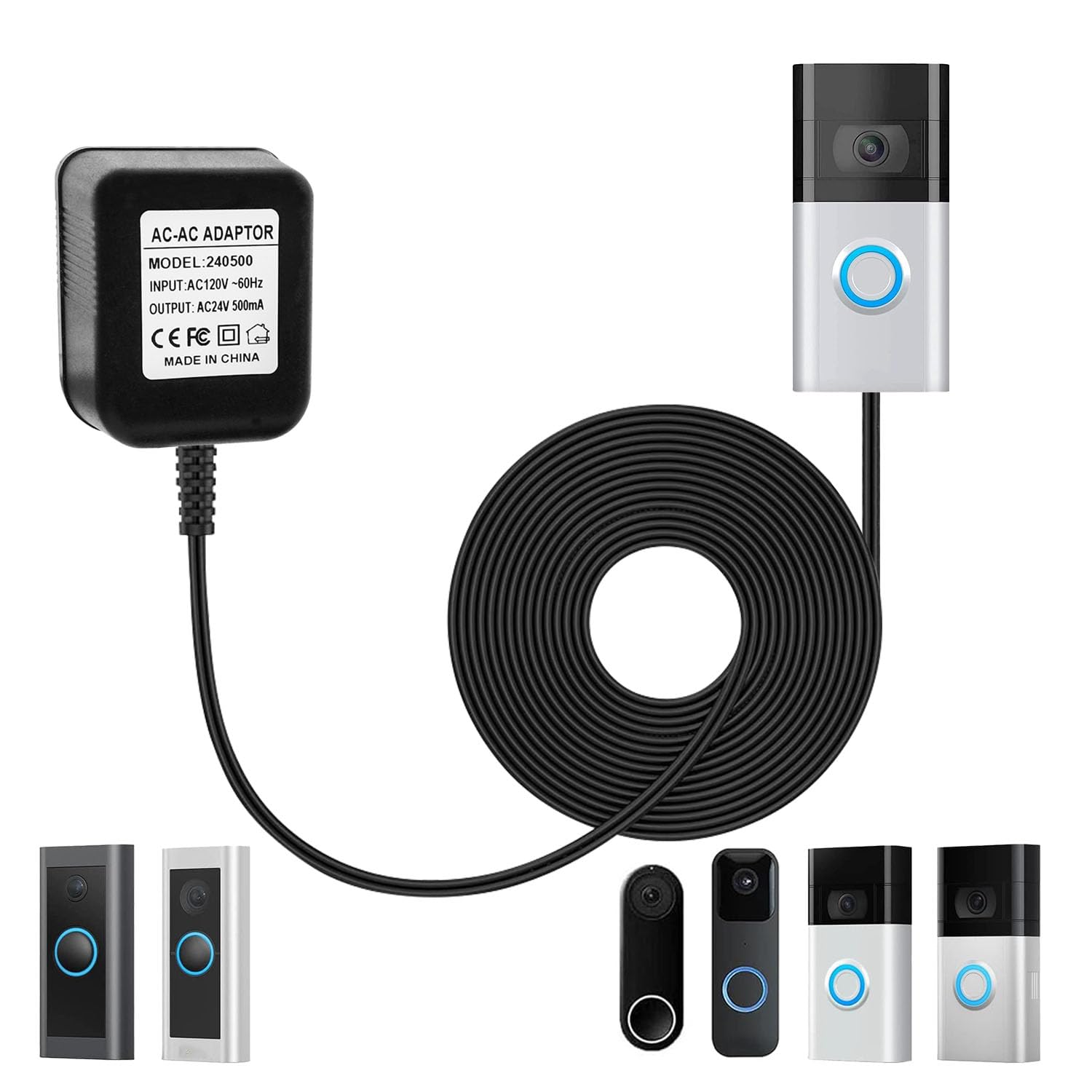 Eufy Doorbell Camera 24V Transformer Doorbell Power Adapter