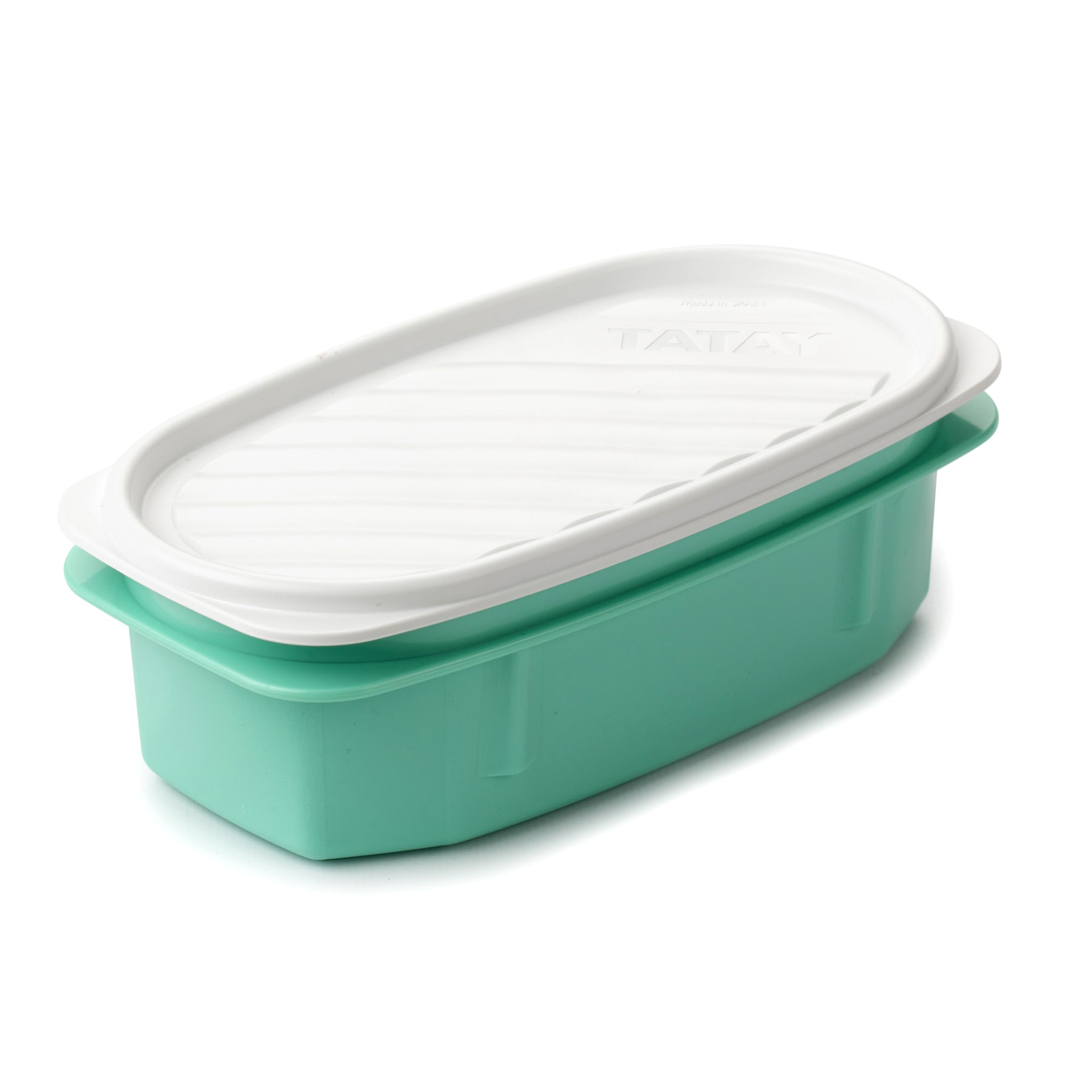 Borsa Termica Porta Pranzo Tatay 3L - Con 4 Contenitori BPA Free, Blu Puntini, 22.5x10x22cm