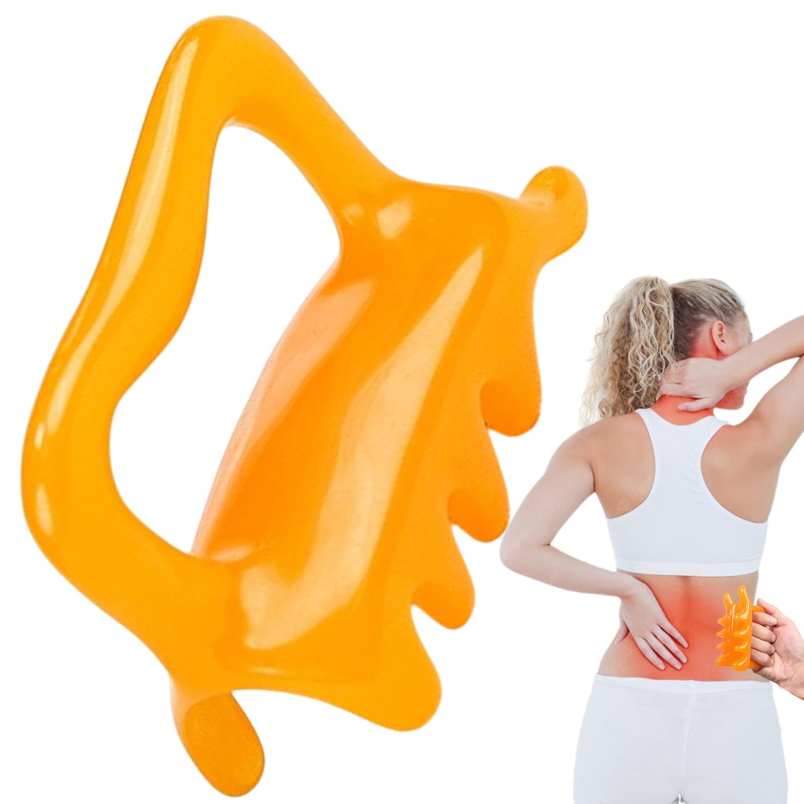 Deep Tissue Fascia Massager, 8-Point Manual Fascia Release Tool, Full-Body Handheld Massage for Back, Shoulders, Head, Thighs