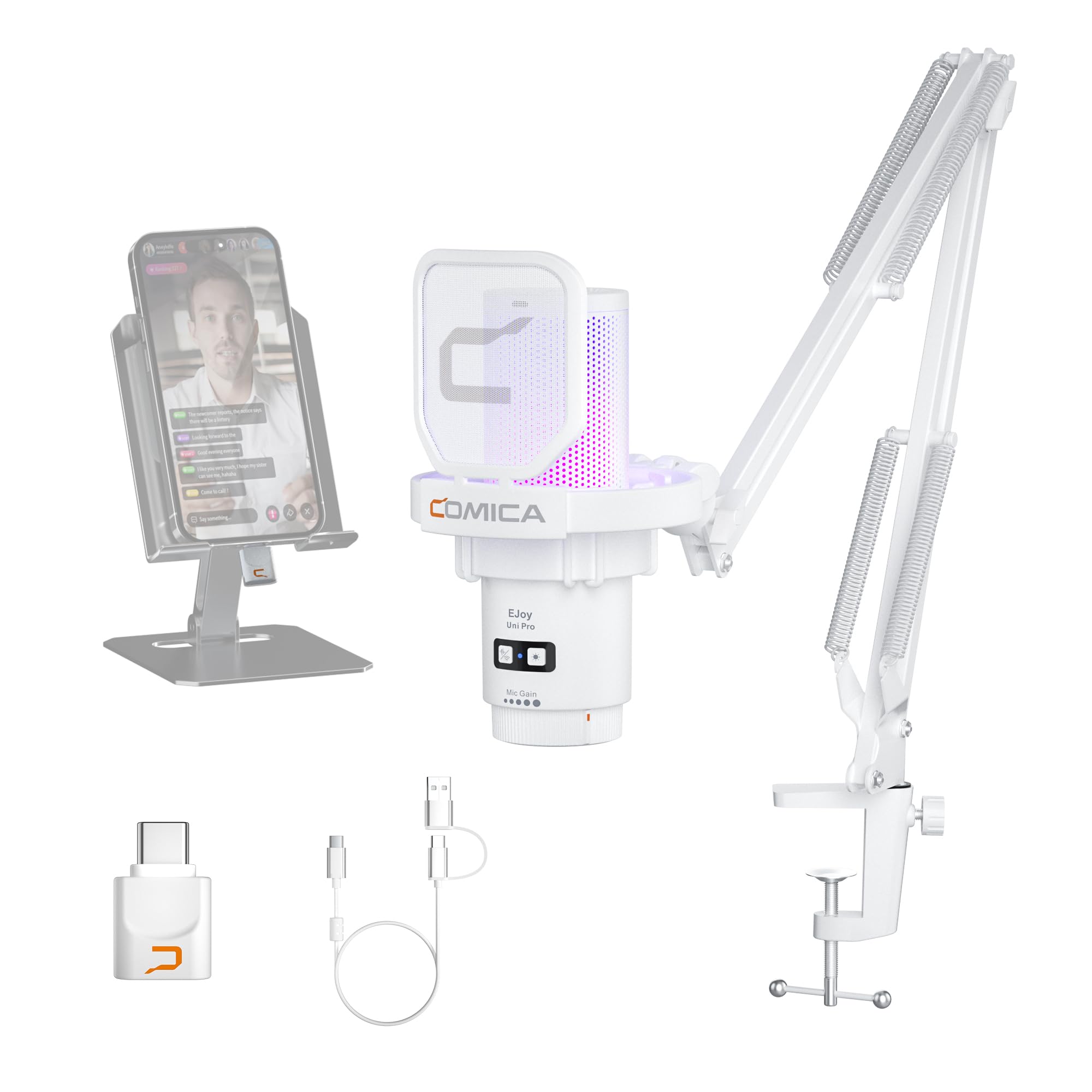 COMICA コンデンサーマイク 本体のみ Amazon.co.jp: 【COMICA 革新登場】ワイヤレスUSBコンデンサーマイク