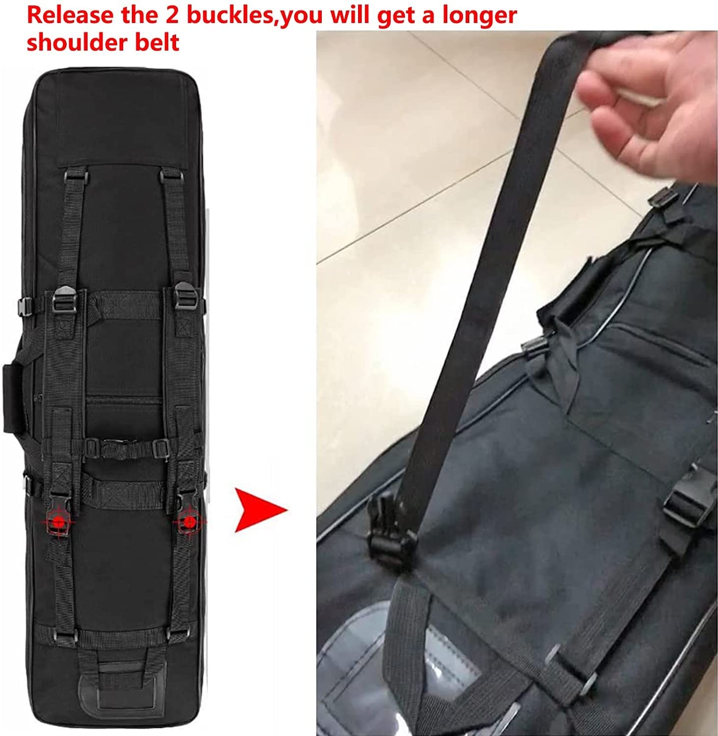 Custodia per Fucile, Borsa per Armi, Resistente e Impermeabile, Fodero Porta Fucili Imbottito, Borsa per Fucile da Caccia, Softair, Tiro, Spedizione di Caccia 85cm