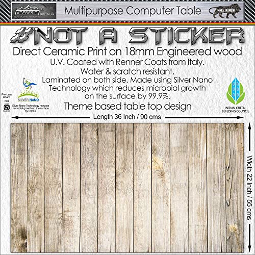 Image of Xtreme PRO Direct Theme Printed Desk Top. Gaming, Work & Study Desk. Large for PC, Dual Monitors, iMac, and Laptops. Carbon Steel & 18mm Engineered Wood. White Stand Desk. 3 Feet-XPW3 CT-272