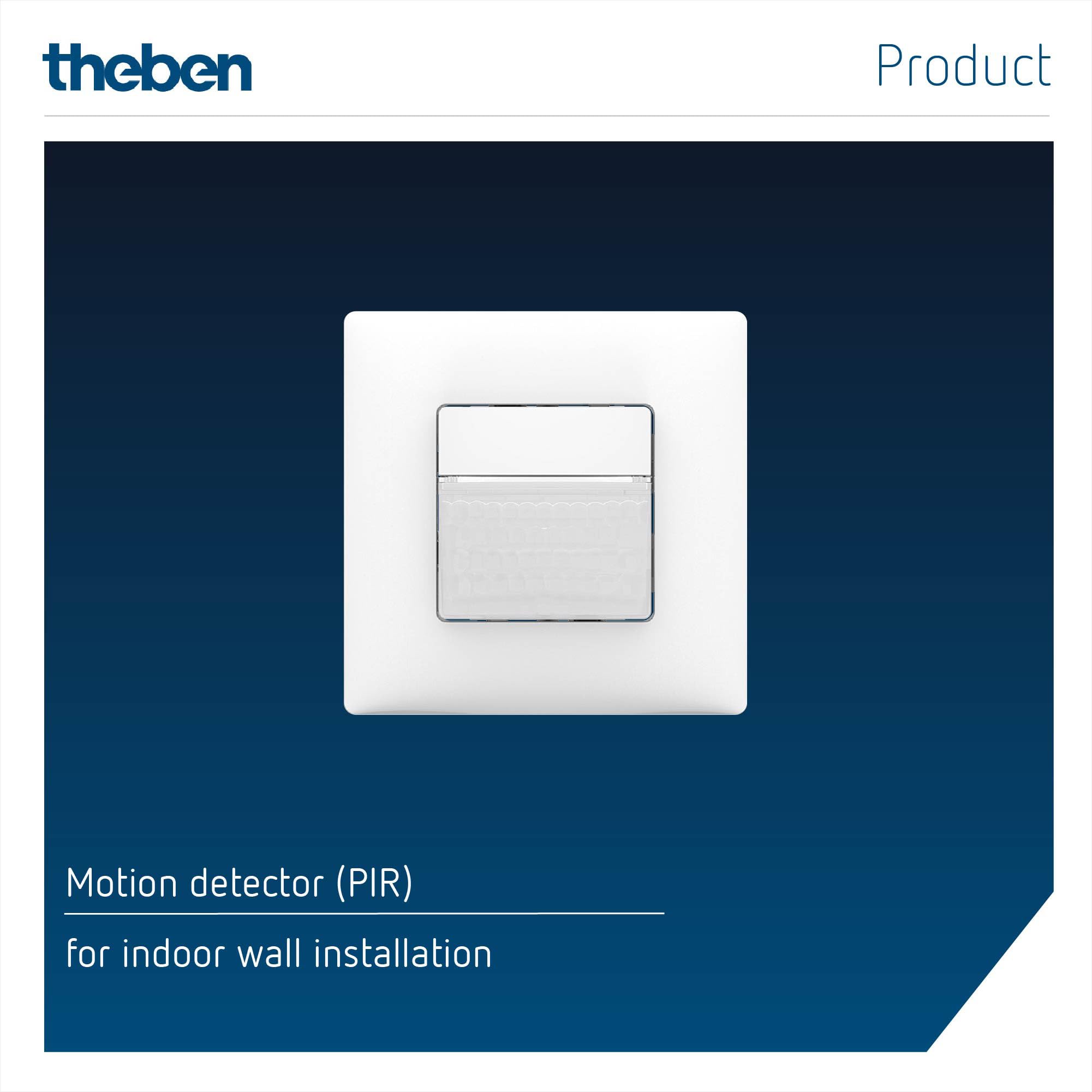 Theben 4800350 LUXORliving BI180 WH Bewegungsmelder PIR Wandmontage