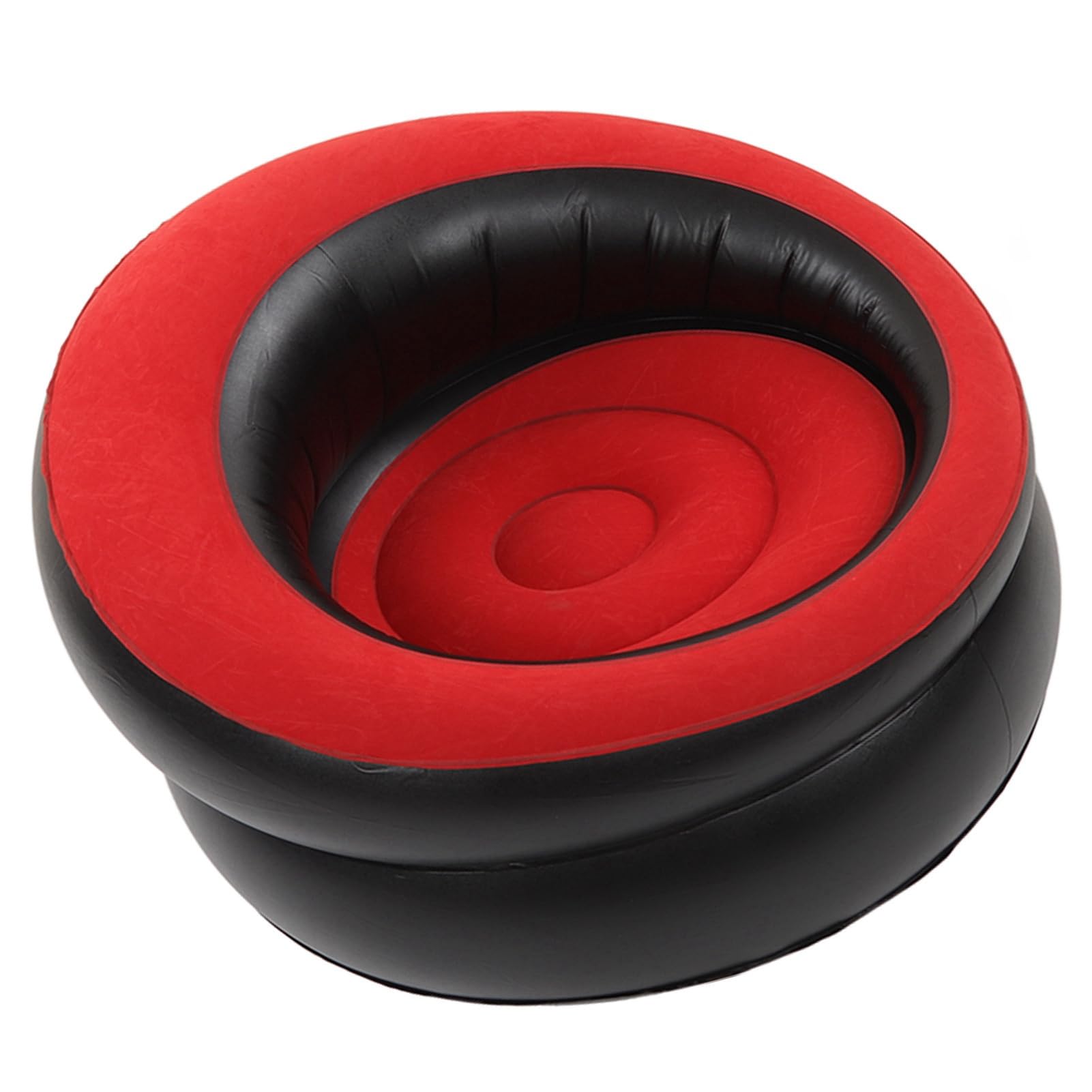 Silla inflable simple contra el estres sillon portatil de aire flocado rojo para oficina