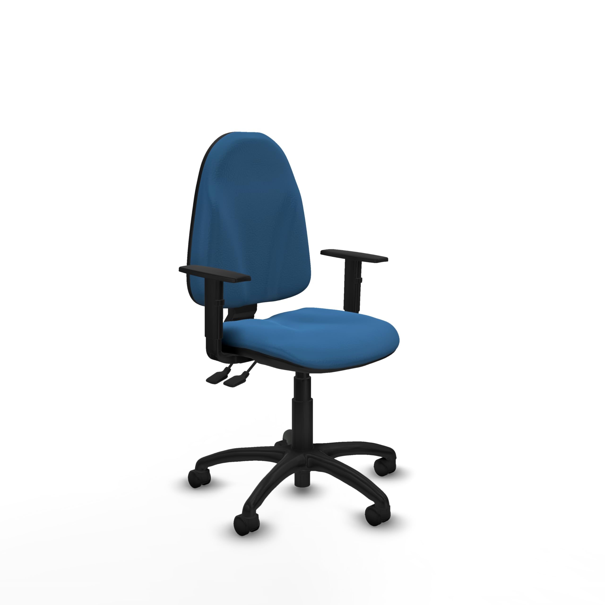 Piqueras y Crespo Silla de Laboratorio ergonómica Algarra con Respaldo Regulable en Altura, Brazos 1D y Mecanismo asincro para 8 Horas de Uso, soporta hasta 100 Kg