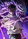 Frenchiart FixArt - Póster metálico Yuta Okkotsu - Jujutsu Kaisen (JJK) - 30 x 42 cm - Póster coleccionista con imán de pared - Decoración Manga/Anime