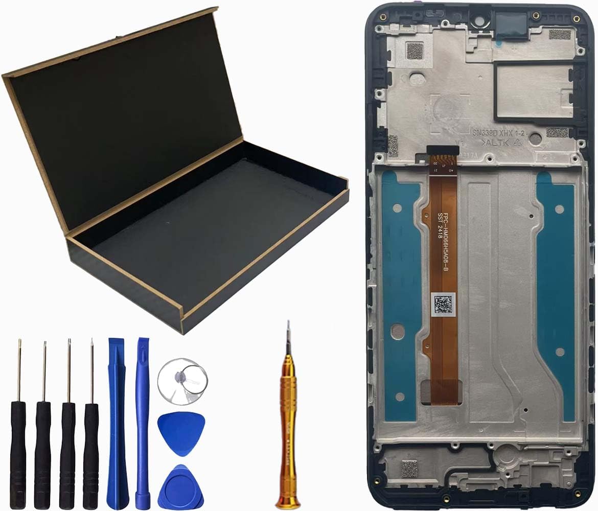 LCD Screen Display Touch Digitizer Frame Assembly Replacement for Boost Mobile Summit 5G LCD Screen 6.6" SN339D-SMT