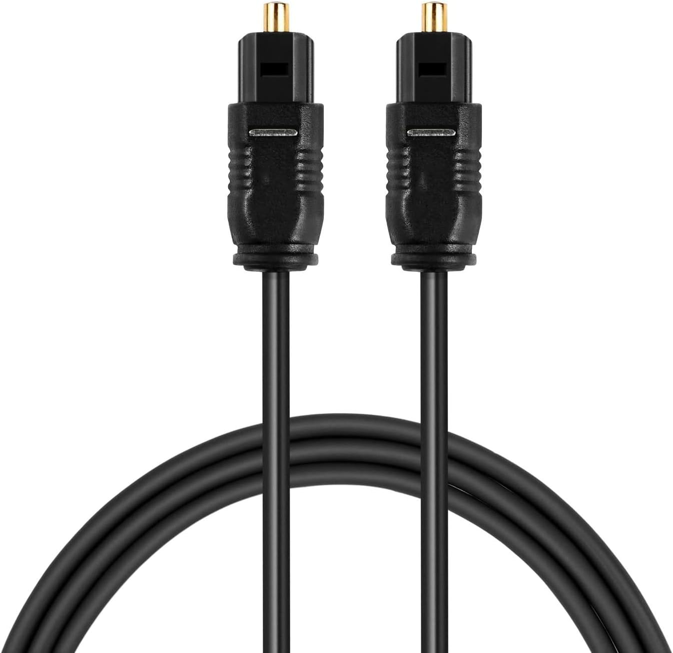 Tobo Digital Optical Cable,Toslink S/PDIF Dolby Digital Plus DTS-HD Compatible with Home Theater Sound Bar TV PS4 Xbox (1.5-M) TD-681OC,Black