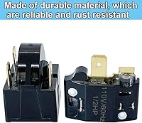 Vista 5 de QP2-4.7/QP2-4R7 - Refrigerador de 4.7 ohmios de 3 pines PTC Start/Starter Relay con protector de sobrecarga de refrigerador, piezas de repuesto