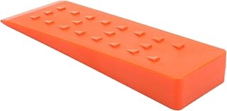Felling Wedge for Tree Cutting， 10in Felling Dogs Orange Tree Felling Wedges with Spikes Plastic Logging Wedges for Tree Cutting Falling Bucking