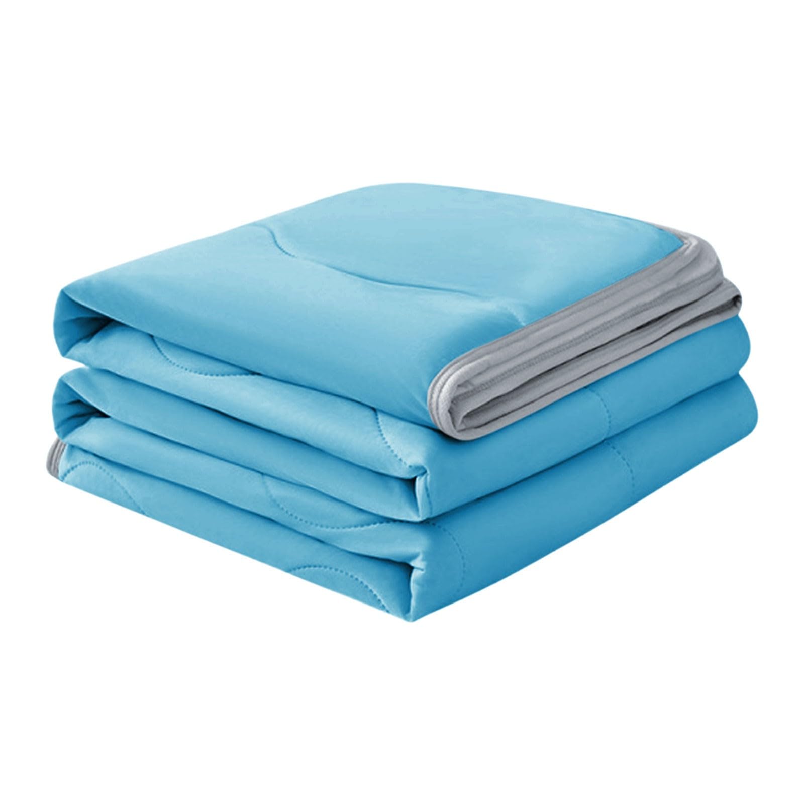 Ice Cooling Blanket for Night Sweats UK Summer Cooling Blankets King Size Double Bed Adult Single Skin Friendly Plain for Bed Blanket Cooler Quilt for Hot Sleepers Sweats All-Season Lightweight Throws — image 1