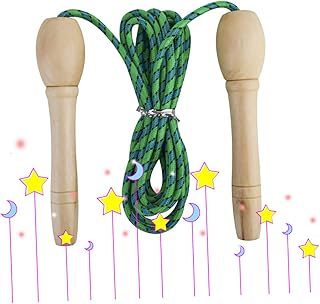 INOOMP 2pcs jump rope exercise jump ropes kid jumping rope kids exercise ropes Fitness Skipping Rope Rapid rope jump ropes for fitness kids jumprope Bamboo child handle lengthen
