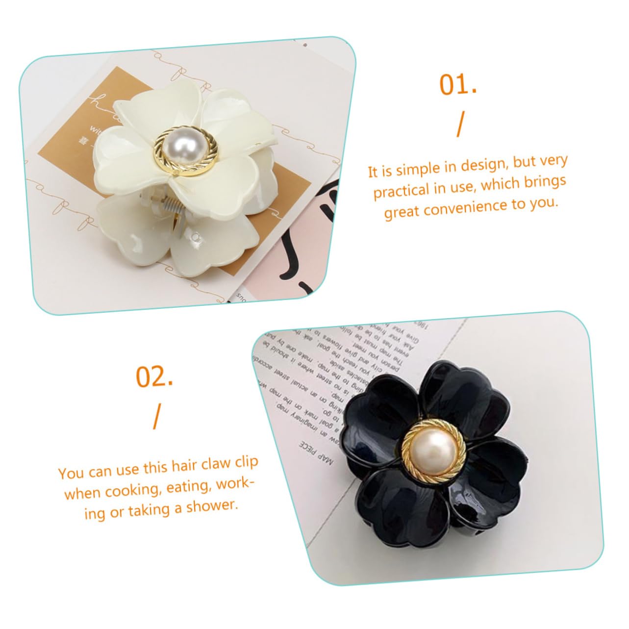 Healeved 3 Set Di Fermagli Per A Forma Di Fiore Senza Fermaglio Per Per Occasioni Speciali 6 Pezzi*3
