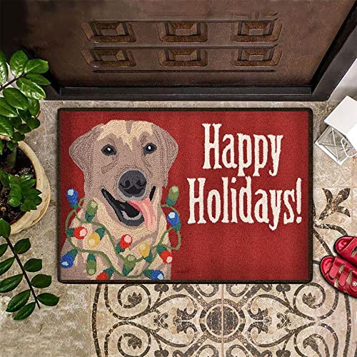 Paillasson Tapis d'intérieur et d'extérieur Noël LightDog Joyeuses Fêtes