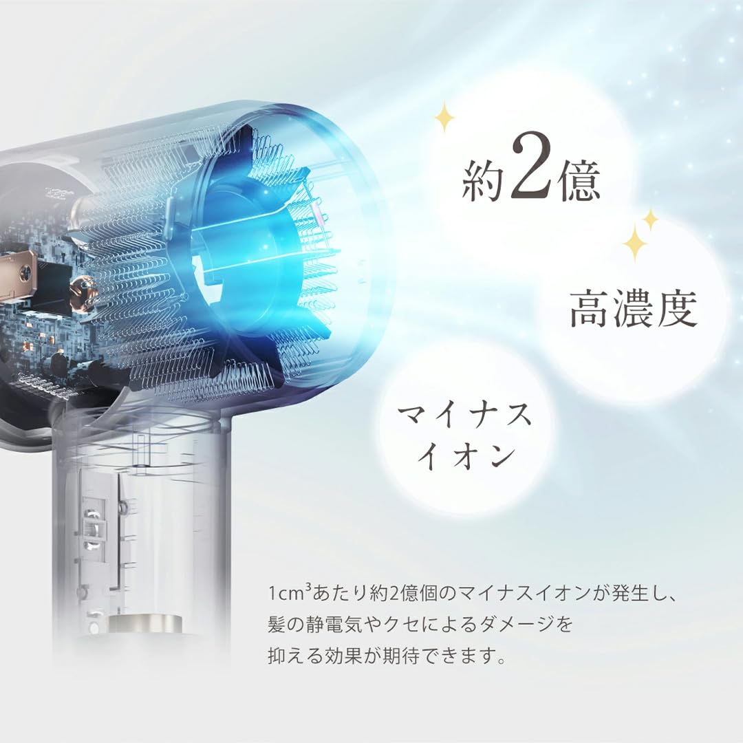 Amazon | 美ルル 速乾マイナスイオンドライヤー ゼファー belulu